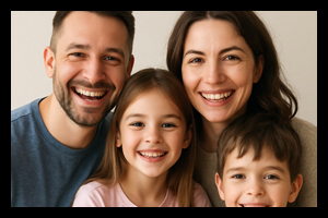 Beispiel für Familienfotografie