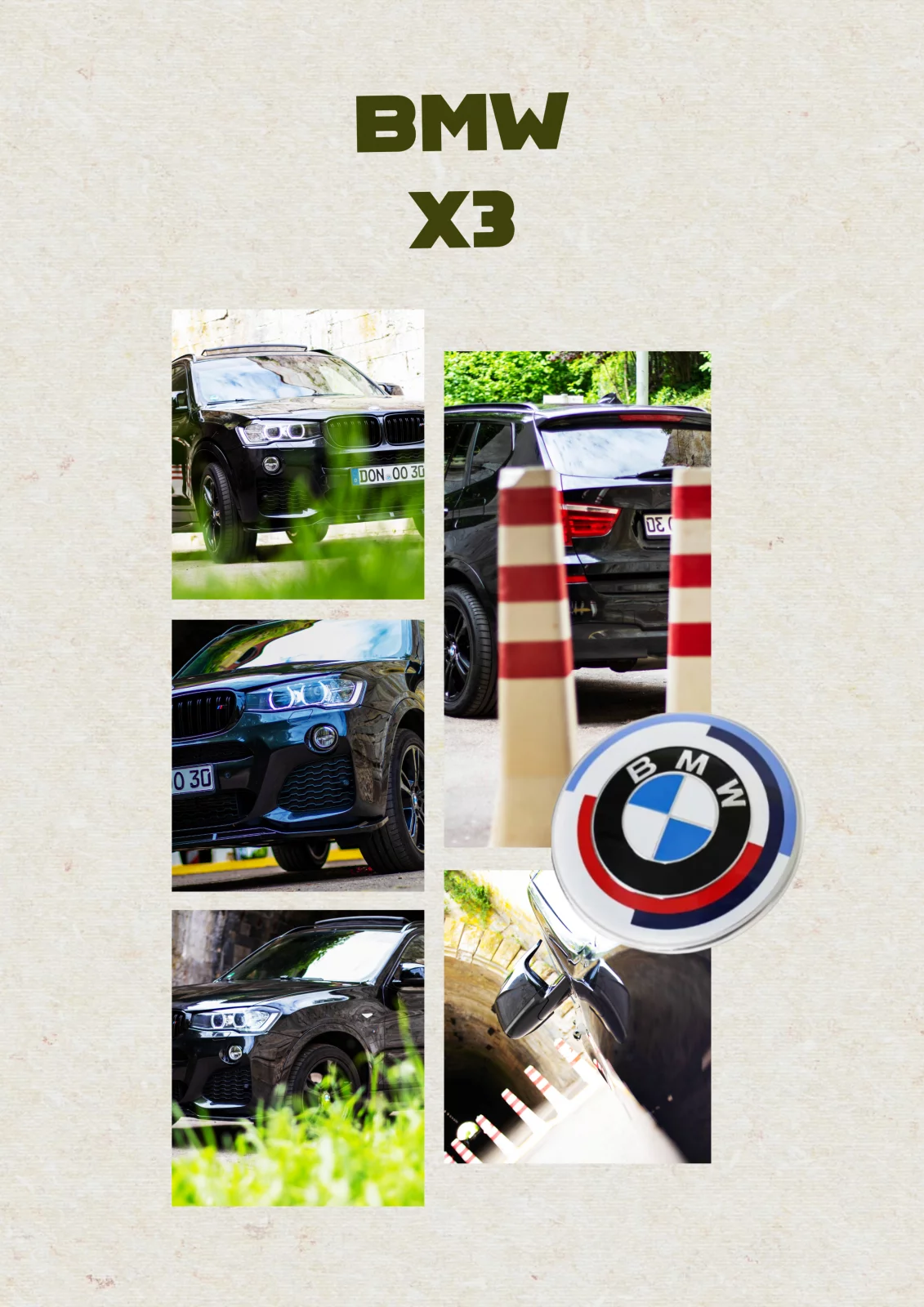 BMW X3 Collage